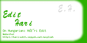 edit hari business card